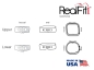 Preview: RealFit™ I - felső állkapocs, 3 részes együttes (17-es, 16-os fog), MBT* .022"