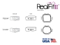 Preview: RealFit™ II snap - felső állkapocs, 3 részes együttes + palatinális zár (26-os, 27-es fog), Roth .018"