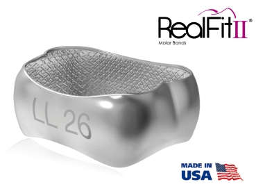 RealFit™ II snap - felső állkapocs, 2 részes együttes + palatinális zár (17-es, 16-os fog), Roth .018"