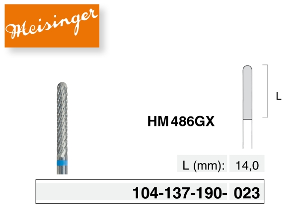 Keményfém frézer "HM 486GX" (Meisinger)