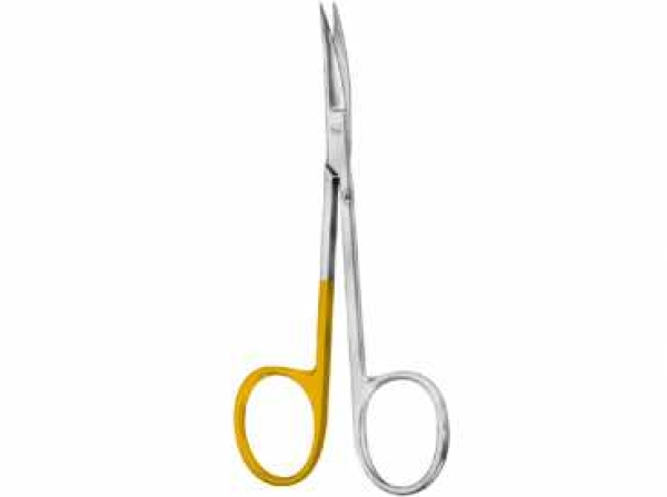 Gum scissors "OP-Special", sharp/sharp, curved, 105 mm