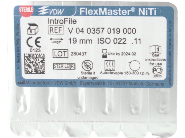 FlexMaster Introfiles steril 19mm 6db.