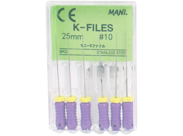 K-Files Mani 25mm Gr.010 6db.