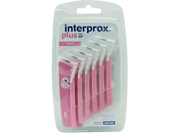 Interprox plus szuper Nano rózsaszín 6db