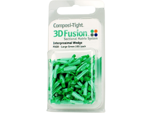 Composi-T. 3D fúziós ékek L-zöld 100db