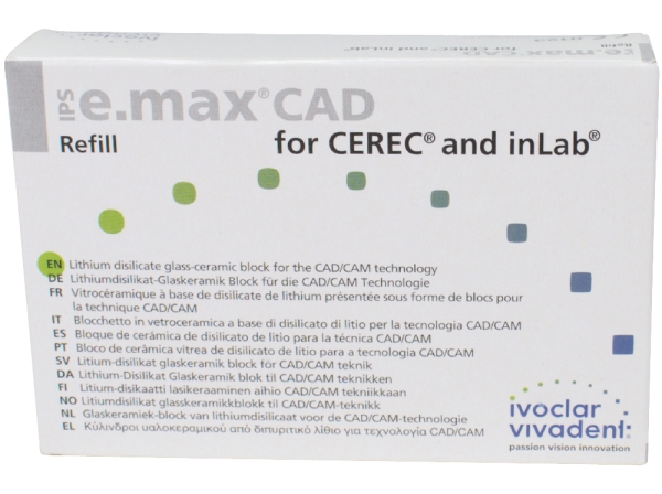 IPS e.max CAD Cer/inLab HT A4 C14 5db IPS e.max CA