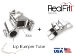 RealFit™ I - alsó állkapocs, 2 részes együttes lip bumper + ling. zár (46-os fog), MBT* .022"