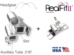 RealFit™ II snap - felső állkapocs, 3 részes együttes + palatinális zár (17-es, 16-os fog), Roth .018"